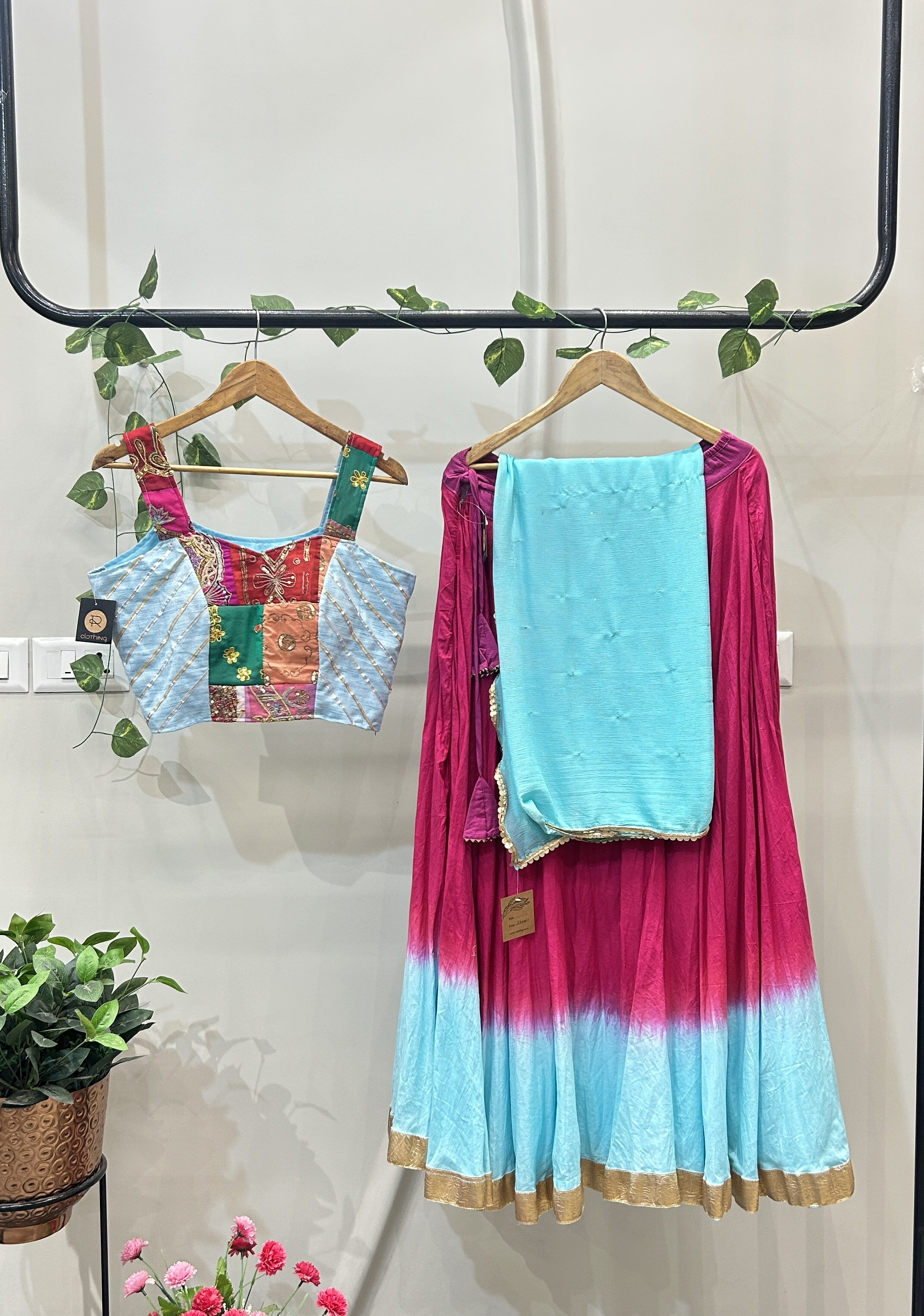 PINK & LIGHT BLUE